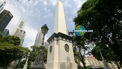 Dalhousie Obelisk — Dalhousie Obelisk — heritage site in the Civic District, Singapore