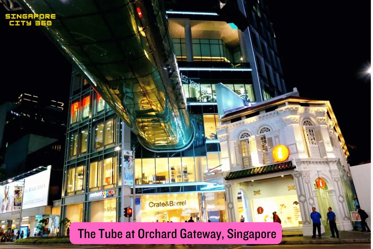 The Tube, orchardgateway's glass overhead bridge spanning Orchard Road near Somerset MRT station