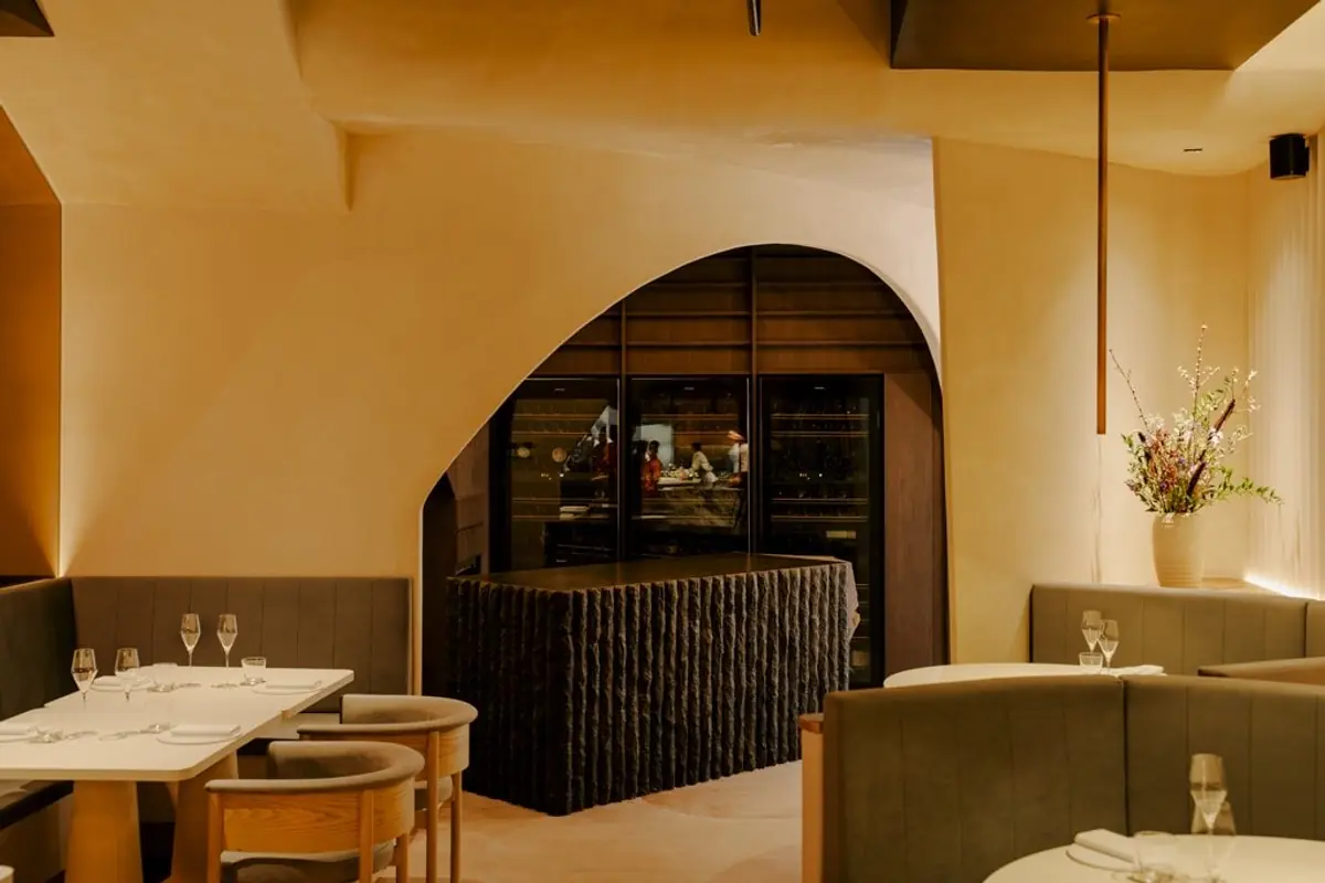 The dining room at Meta, Mohamed Sultan Road, Singapore