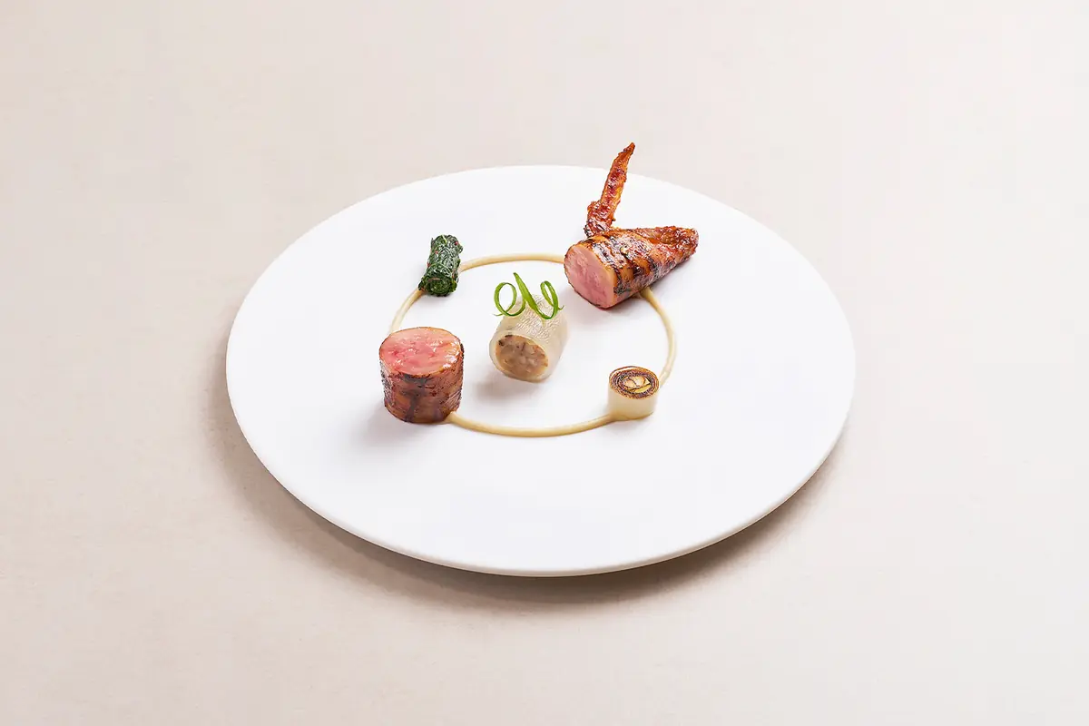 A plated quail course at NAE:UM, Singapore