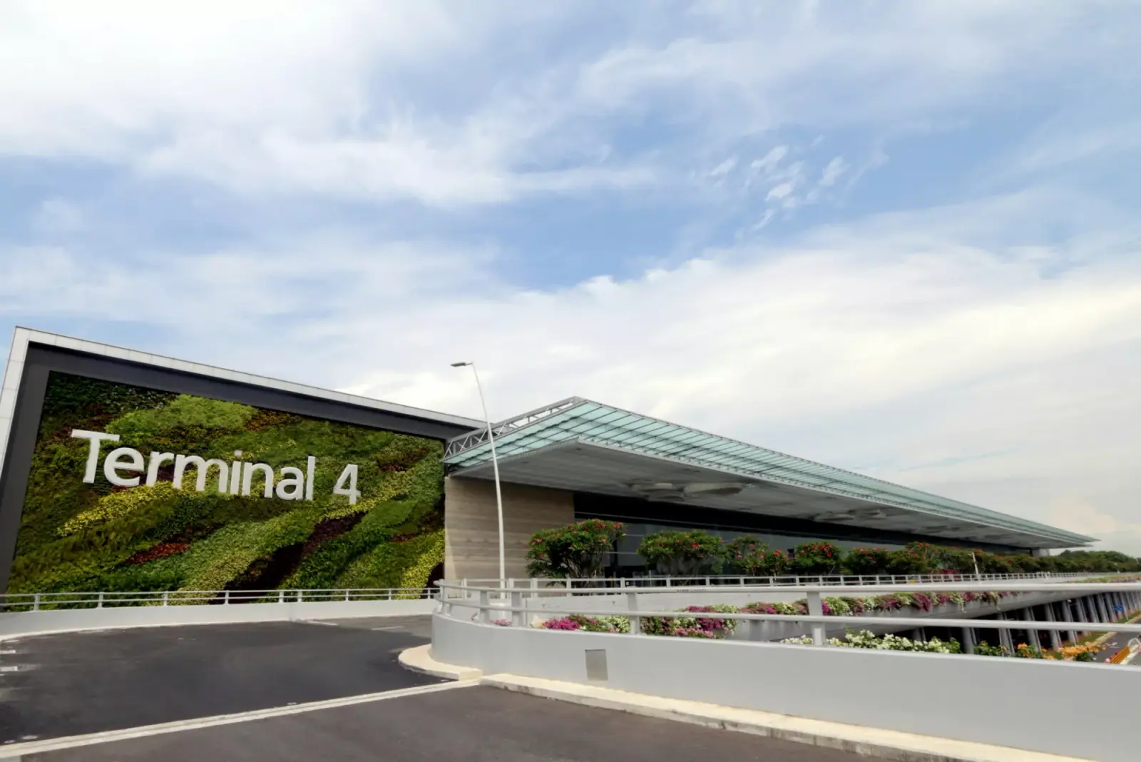 Changi Airport — The Terminal 4 facade at Changi Airport