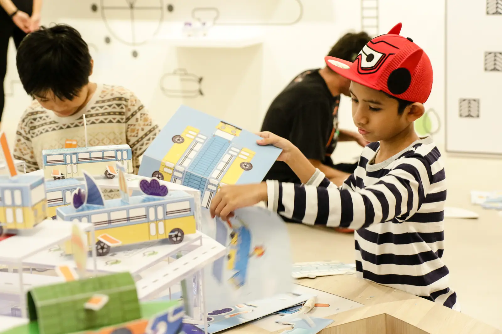 National Gallery Singapore — Children engaging with an interactive exhibit in the Project Gallery at the Keppel Centre for Art Education, National Gallery Singapore