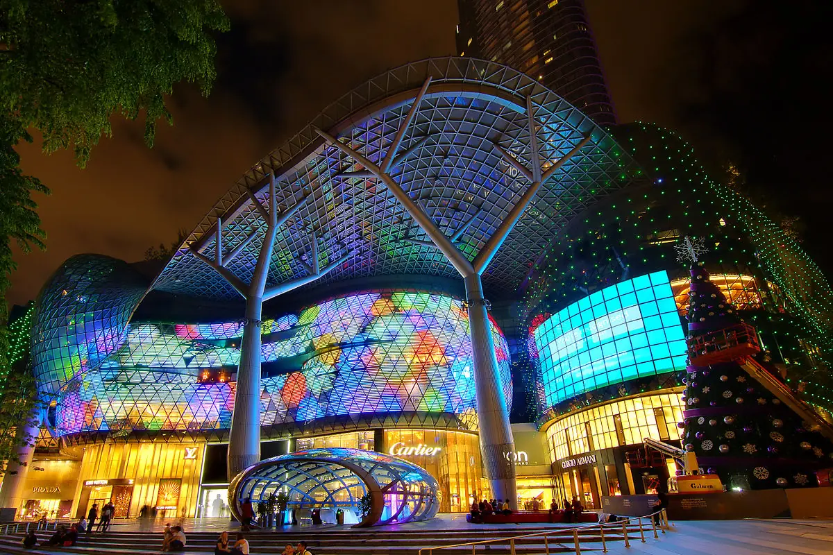 ION Orchard mall facade on Orchard Road, Singapore