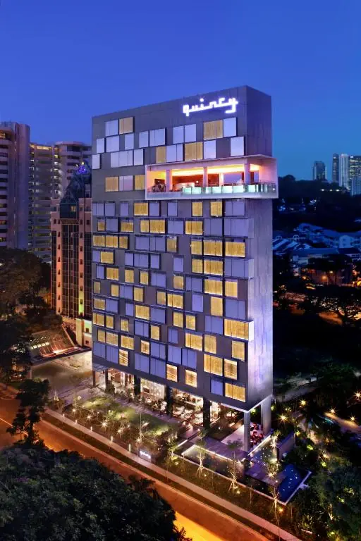 Quincy Hotel Singapore on Mount Elizabeth, behind the Orchard Road shopping strip